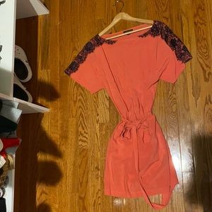 Coral dress